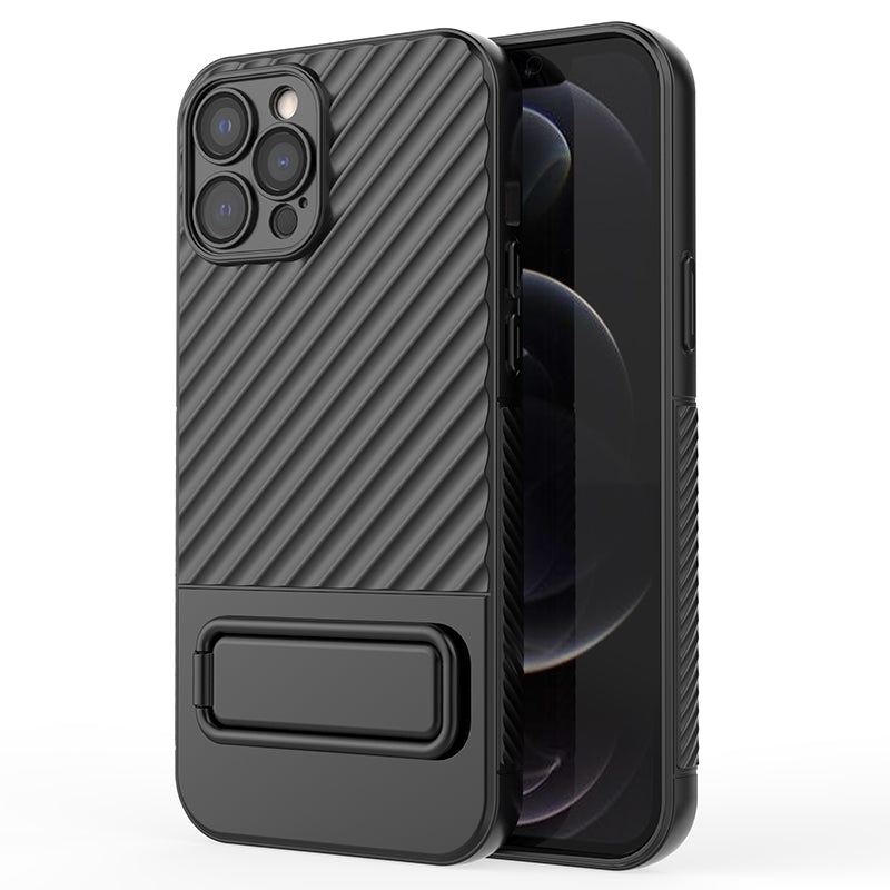 Kickstand Phone Cover for iPhone 12 Pro Max Phone Back Protector Anti-dust TPU Case Kickstand Phone Cover for iPhone 12 Pro Max Phone Back Protector Anti-dust TPU Case